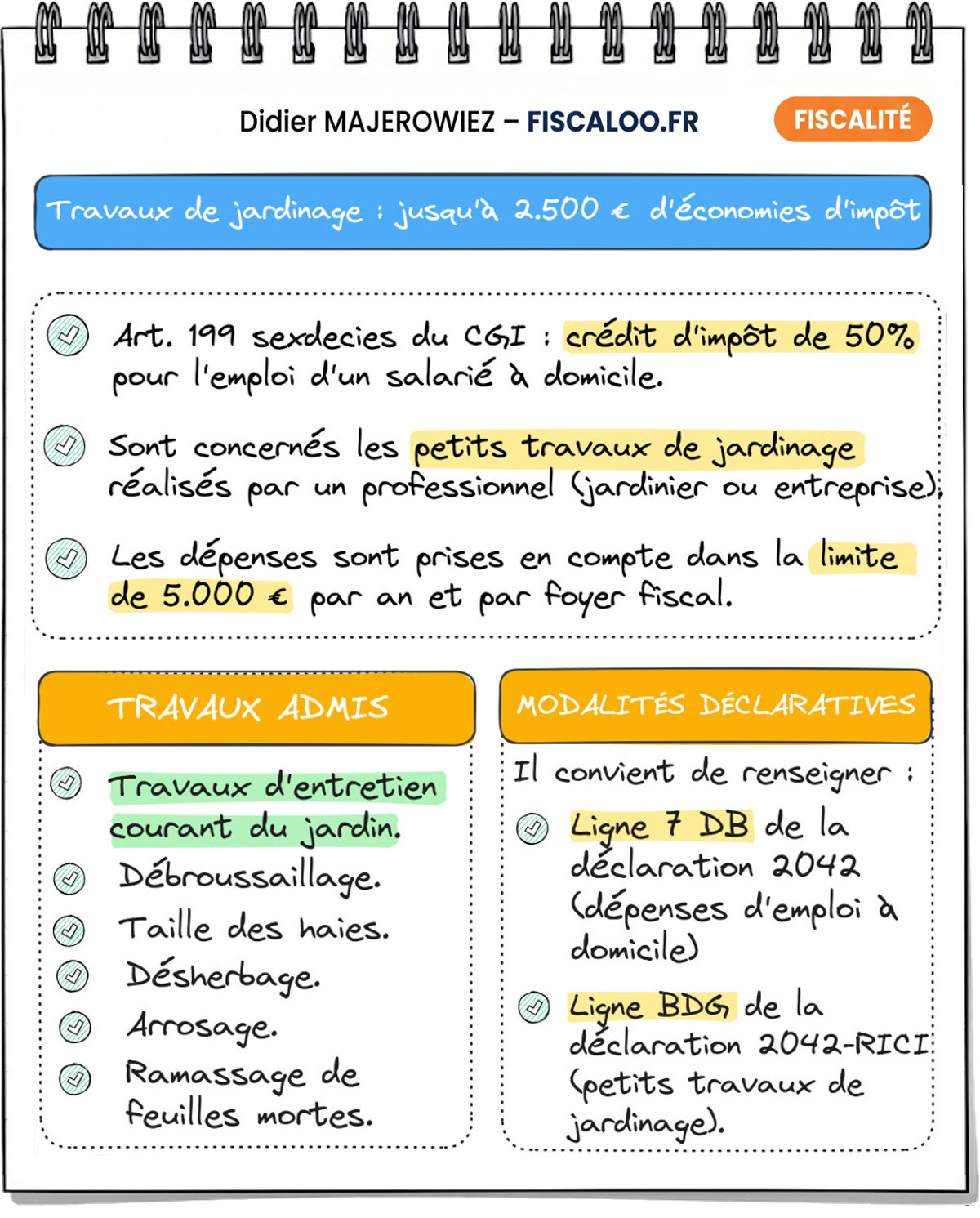 Crédit d'impôt jardinage