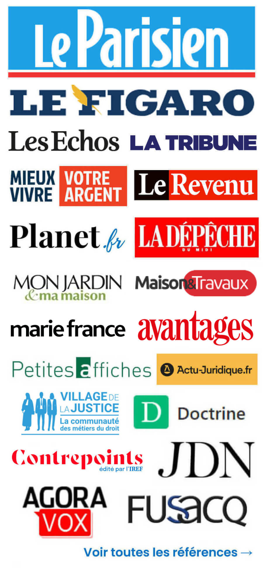 Présence de Fiscaloo et de son auteur dans la presse et les médias spécialisés – interviews, contributions et citations (Le Parisien, Le Figaro, Les Échos, Village de la Justice, Doctrine, etc.)