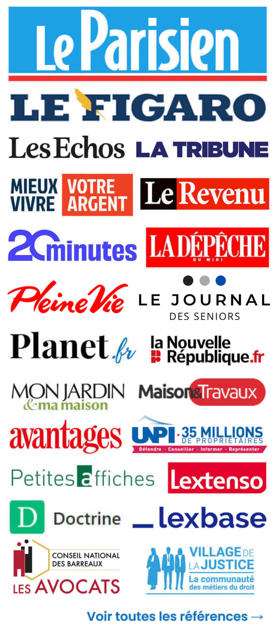 Présence de Fiscaloo et de son auteur dans la presse et les médias spécialisés – interviews, contributions et citations (Le Parisien, Le Figaro, Les Échos, 20 Minutes, Pleine Vie, Village de la Justice, etc.)